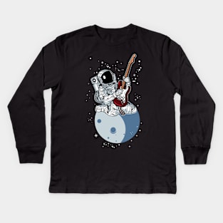 ASTRONAUT ROCK STAR Kids Long Sleeve T-Shirt